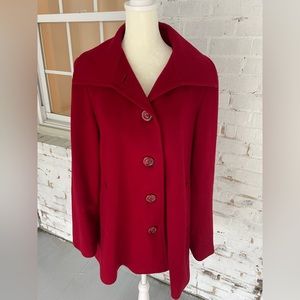 Collection by Gallery red pea coat — never worn!